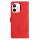 For OPPO A5 Pro 5G Global Triangles Embossed Leather Phone Case(Red) - 3