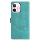 For OPPO A5 Pro 5G Global Triangles Embossed Leather Phone Case(Green) - 3