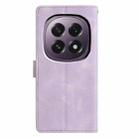 For OPPO A5 5G Global Triangles Embossed Leather Phone Case(Purple) - 3