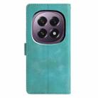 For OPPO A5 5G Global Triangles Embossed Leather Phone Case(Green) - 3