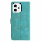 For OPPO Reno14 Pro 5G Global Triangles Embossed Leather Phone Case(Green) - 3