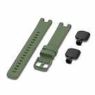 For Garmin Lily xDfind Silicone Watch Band with Dismantling Tools(Dark Green) - 2