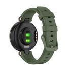 For Garmin Lily xDfind Silicone Watch Band with Dismantling Tools(Dark Green) - 3