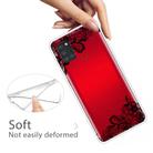 For Samsung Galaxy A21s Shockproof Painted Transparent TPU Protective Case(Lace Flower) - 3