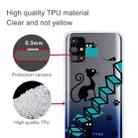For Samsung Galaxy M31s Shockproof Painted Transparent TPU Protective Case(Stair Cat) - 2