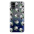 For Samsung Galaxy M31s Shockproof Painted Transparent TPU Protective Case(Panda) - 1