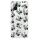 For Samsung Galaxy M51 (Side Fingerprint Version) Shockproof Painted Transparent TPU Protective Case(Panda) - 1