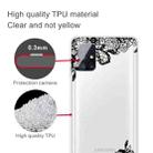 For Samsung Galaxy M51 (Side Fingerprint Version) Shockproof Painted Transparent TPU Protective Case(Lace Flower) - 2