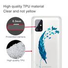 For Samsung Galaxy M51 (Side Fingerprint Version) Shockproof Painted Transparent TPU Protective Case(Feather) - 2