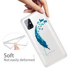 For Samsung Galaxy M51 (Side Fingerprint Version) Shockproof Painted Transparent TPU Protective Case(Feather) - 3