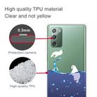 For Samsung Galaxy Note20 Shockproof Painted Transparent TPU Protective Case(Seal) - 2