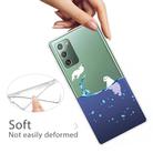 For Samsung Galaxy Note20 Shockproof Painted Transparent TPU Protective Case(Seal) - 3
