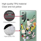 For Samsung Galaxy Note20 Shockproof Painted Transparent TPU Protective Case(Cosmetic) - 2