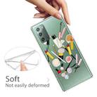 For Samsung Galaxy Note20 Shockproof Painted Transparent TPU Protective Case(Cosmetic) - 3