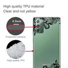 For Samsung Galaxy Note20 Shockproof Painted Transparent TPU Protective Case(Lace Flower) - 2