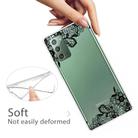 For Samsung Galaxy Note20 Shockproof Painted Transparent TPU Protective Case(Lace Flower) - 3