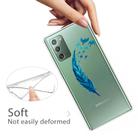 For Samsung Galaxy Note20 Shockproof Painted Transparent TPU Protective Case(Feather) - 3