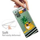 For Samsung Galaxy Note20 Shockproof Painted Transparent TPU Protective Case(Pineapple) - 3