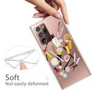 For Samsung Galaxy Note20 Ultra Shockproof Painted Transparent TPU Protective Case(Cosmetic) - 3