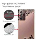 For Samsung Galaxy Note20 Ultra Shockproof Painted Transparent TPU Protective Case(Lace Flower) - 1
