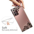 For Samsung Galaxy Note20 Ultra Shockproof Painted Transparent TPU Protective Case(Lace Flower) - 2