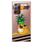 For Samsung Galaxy Note20 Ultra Shockproof Painted Transparent TPU Protective Case(Pineapple) - 1