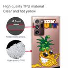 For Samsung Galaxy Note20 Ultra Shockproof Painted Transparent TPU Protective Case(Pineapple) - 2