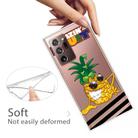 For Samsung Galaxy Note20 Ultra Shockproof Painted Transparent TPU Protective Case(Pineapple) - 3