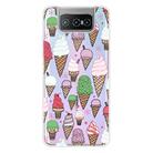 For Asus Zenfone 7 ZS670KS Shockproof Painted Transparent TPU Protective Case(Ice Cream) - 1