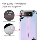For Asus Zenfone 7 ZS670KS Shockproof Painted Transparent TPU Protective Case(Lace Flower) - 1