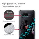 For Asus ROG Phone 3 ZS661KS Shockproof Painted Transparent TPU Protective Case(Stair Cat) - 1