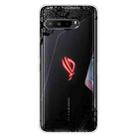 For Asus ROG Phone 3 ZS661KS Shockproof Painted Transparent TPU Protective Case(Lace Flower) - 1