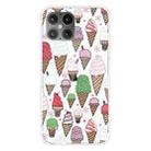 For iPhone 12 mini Shockproof Painted Transparent TPU Protective Case(Ice Cream) - 1