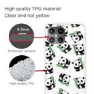 For iPhone 12 mini Shockproof Painted Transparent TPU Protective Case(Panda) - 2