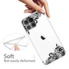 For iPhone 12 mini Shockproof Painted Transparent TPU Protective Case(Lace Flower) - 3