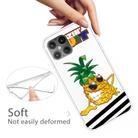 For iPhone 12 mini Shockproof Painted Transparent TPU Protective Case(Pineapple) - 3