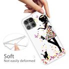 For iPhone 12 mini Shockproof Painted Transparent TPU Protective Case(Girl) - 3