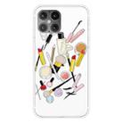 For iPhone 12 Pro Max Shockproof Painted Transparent TPU Protective Case(Cosmetic) - 1