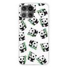 For iPhone 12 Pro Max Shockproof Painted Transparent TPU Protective Case(Panda) - 1