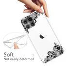 For iPhone 12 Pro Max Shockproof Painted Transparent TPU Protective Case(Lace Flower) - 3