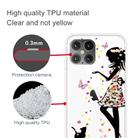 For iPhone 12 / 12 Pro Shockproof Painted Transparent TPU Protective Case(Girl) - 2