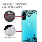 For OnePlus Nord Shockproof Painted Transparent TPU Protective Case(Lace Flower) - 2