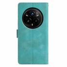 For Realme 14 Pro 5G Triangles Embossed Leather Phone Case(Green) - 3