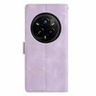 For Realme 14 Pro+ 5G Triangles Embossed Leather Phone Case(Purple) - 3