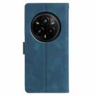 For Realme 14 Pro+ 5G Triangles Embossed Leather Phone Case(Blue) - 3