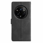 For Realme 14 Pro+ 5G Triangles Embossed Leather Phone Case(Black) - 3