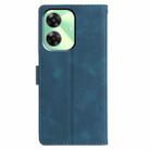 For Realme C61 / C63 Triangles Embossed Leather Phone Case(Blue) - 3