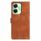 For Realme C61 / C63 Triangles Embossed Leather Phone Case(Brown) - 3