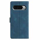 For Google Pixel 9 / 9 Pro Triangles Embossed Leather Phone Case(Blue) - 3