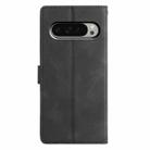 For Google Pixel 9 / 9 Pro Triangles Embossed Leather Phone Case(Black) - 3